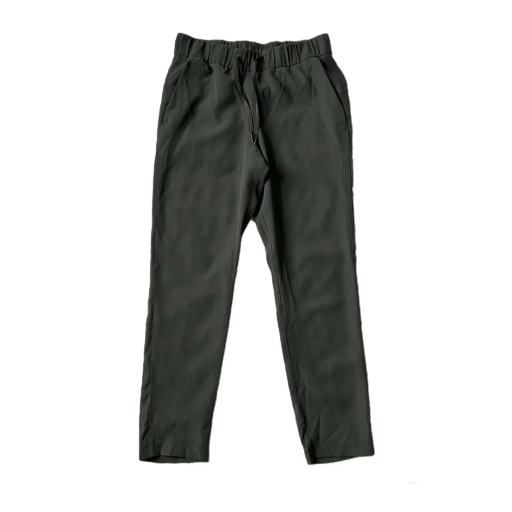 Lululemon On the Fly Pant Woven Dark Olive Green W5BM4S Size 4